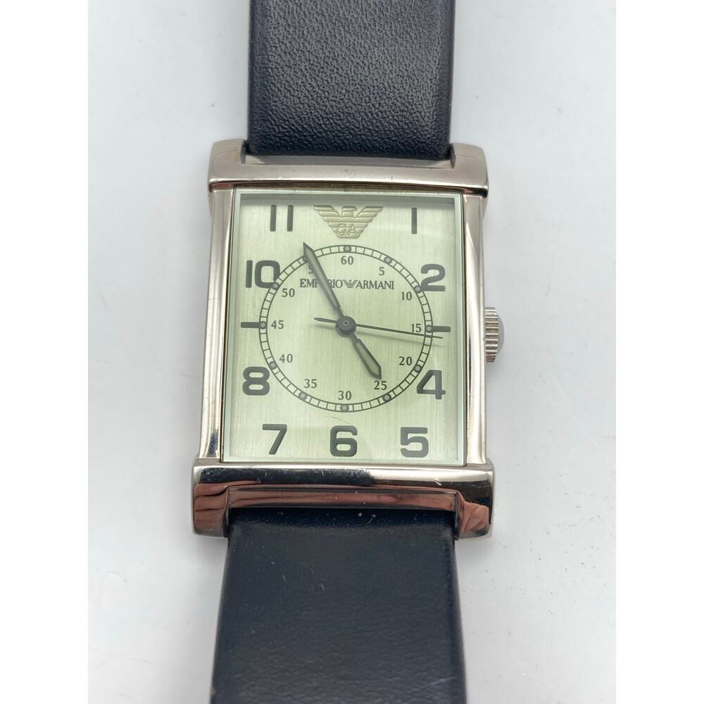 Emporio Armani AR-0211 Men's Military Tank Style Watch 26mm - New Battery WR - Picture 5 of 12